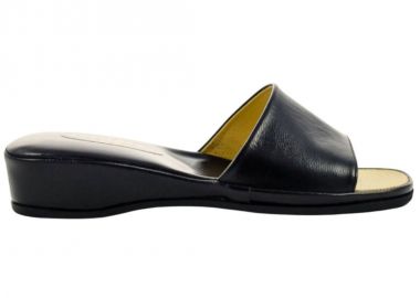 Γυναικείες Παντόφλες | Υφαντίδης | Δερμάτινες | 113101 | Μαύρο - Υφαντίδης - 